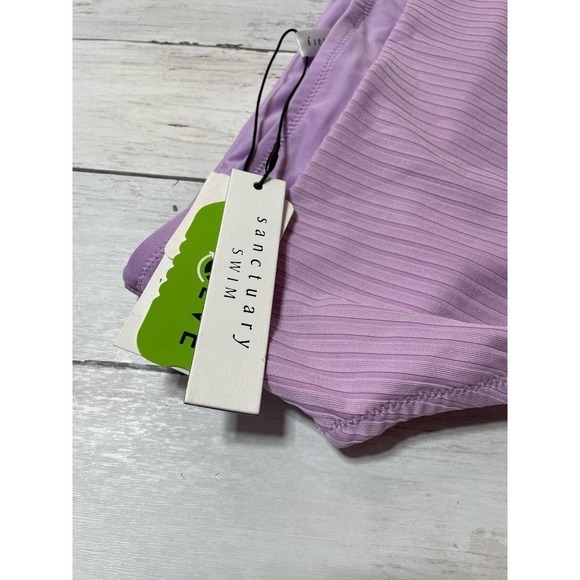 Sanctuary women’s bikini bottom Sandbar Banded High Leg High-Rise swimsuit - Picture 9 of 11